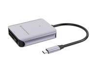 Conceptronic BIAN09G geheugenkaartlezer USB 3.2 Gen 2 Type-C Grijs - thumbnail