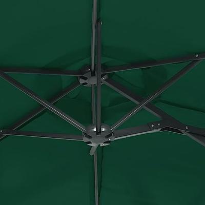 VidaXL Parasol dubbel dak 316x240 cm groen