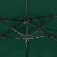 Parasol dubbel dak 316x240 cm groen - thumbnail