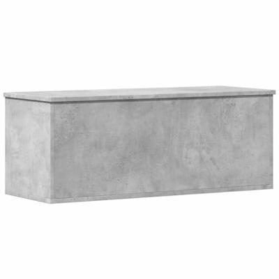 Opbergbox 90x35x35 cm bewerkt hout betongrijs Opbergbox 90x35x35 cm bewerkt hout betongrijs