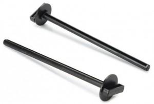 Vogel zitstok met houder zwart set van 2