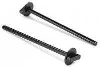 Vogel zitstok met houder zwart set van 2 - thumbnail