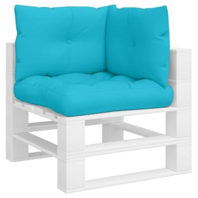 Palletkussens 3 st oxford stof turquoise - thumbnail