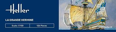 Heller 80841 La Grande Hermine Bouwpakket Schaal 1:150