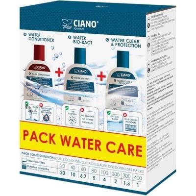 Aquariumbehandeling - CIANO - Waterverzorgingspakket 3 x 100 ml - Kristalhelder water, gezonde vissen, snel onderhoud