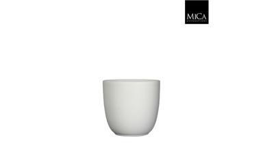 Mica Decorations tusca pot mat wit 19x20cm