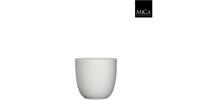 Tusca pot rond wit mat h18,5xd19,5 cm Mica Decorations - Mica decorations - thumbnail