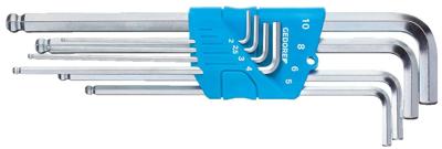 Gedore SB H 42 KEL-88 Zeskant Haakse schroevendraaierset 2 mm, 2.5 mm, 3 mm, 4 mm, 5 mm, 6 mm, 8 mm, 10 mm
