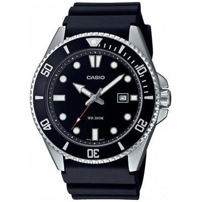 Horloge - Casio - Herencollectie - Zwart en staal - Waterbestendigheid 20 bar - Mineraalglas - Kwarts