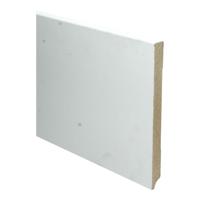 MDF Moderne plint 220x18 voorgelakt RAL9010 -lengte 240cm - thumbnail