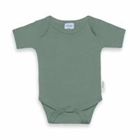OUTLET Funnies romper korte mouw uni Stone Green-62-68 - thumbnail