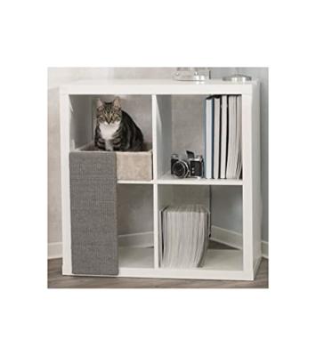 TRIXIE MAND VOOR KASTEN MET KRABPLANK LICHTGRIJS 37X33X48 CM