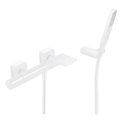 Badmengkraan Tres Loft Colors Waterval met Handdouche 29,2x13,8 cm Rond Mat Wit