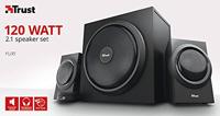 Trust Yuri 2.1-luidsprekerset met subwoofer PC speaker Zwart - thumbnail