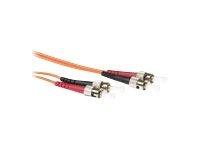 ACT RL1005 Glasvezel Patchkabel Duplex LSZH - ST/ST 62.5/125 Multimode 62.5/125µm OM1 - 5 meter - thumbnail