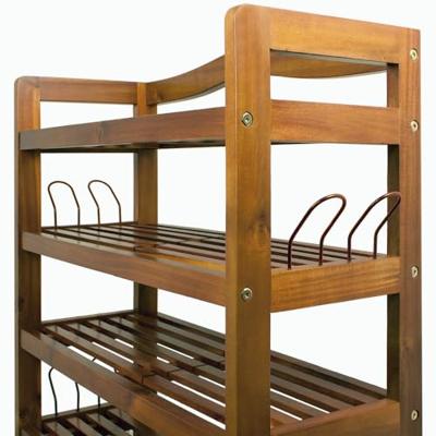 Monzana Schoenenrek - gemaakt - van - Acaciahout - extra - breed Monzana Schoenenrek - gemaakt - van - Acaciahout - extra - breed