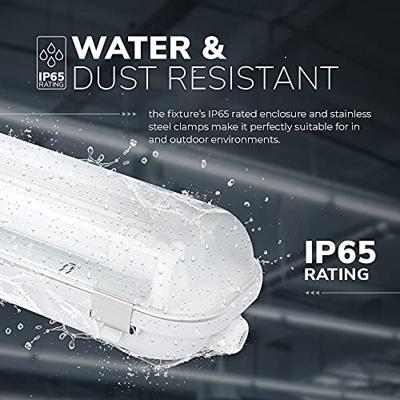 LED TL armatuur 120cm dubbel - T8 (G13) - 36 Watt 3960 lumen (110lm/W) - 6000K daglicht wit (860) - Koppelbaar - Flikkervrij - IP65 waterdicht - LED TL Lamp