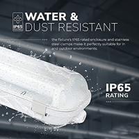 LED TL armatuur 120cm dubbel - T8 (G13) - 36 Watt 3960 lumen (110lm/W) - 6000K daglicht wit (860) - Koppelbaar - Flikkervrij - IP65 waterdicht - LED TL Lamp - thumbnail