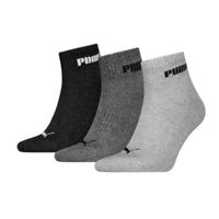 Puma Quartersokken Cushioned New Generation 3-pack Grey Melange-35/38 - thumbnail