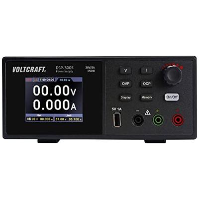 VOLTCRAFT DSP-3005 Labvoeding, regelbaar 0 - 30 V 0 - 5 A 150 W USB 2.0 stekker A Op afstand bedienbaar Aantal uitgangen: 1 x