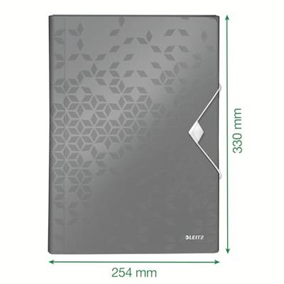 Leitz WOW projectmap A4, 6 vakken, rood