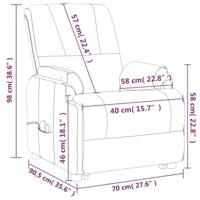 Sta-op-massagestoel kunstsuède donkergrijs - thumbnail