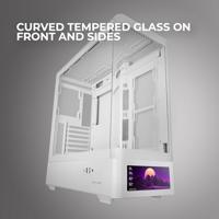ATX Semi-toren BehuizingMars Gaming MCLCDPROW Wit - thumbnail