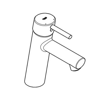 GROHE Concetto waterbesparende wastafelkraan medium 28mm met temperatuurbegrenzer chroom 23451001 - thumbnail