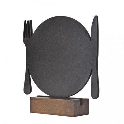 Krijt-tafelstandaard BORD bxh 10x18cm