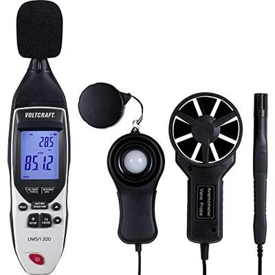 VOLTCRAFT UM5/1 200 Temperatuuradapter -200 - 1372 °C Sensortype K Multifunctionele 5-in-1 milieumeter VOLTCRAFT UM5/1 200 Temperatuuradapter -200 - 1372 °C Sensortype K Multifunctionele 5-in-1 milieumeter