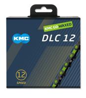 KMC ketting dlc12 black/green 126s waxed - thumbnail