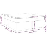 Boxspring met matras kunstleer grijs 180x200 cm - thumbnail