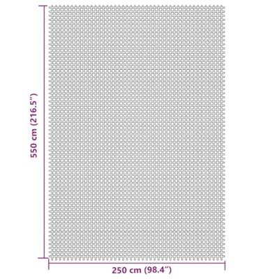 VidaXL Tenttapijt 5,5x2,5 m crèmekleurig VidaXL Tenttapijt 5,5x2,5 m crèmekleurig