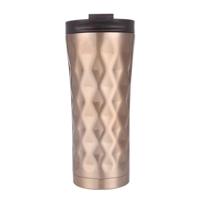 500ml onregelmatige dubbellaagse 304 roestvrijstalen Thermosbeker (goud) - thumbnail