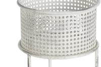 Plantenbakkenset DKD Home Decor 33 x 33 x 70 cm Grijs Metaal Wit Vintage - thumbnail