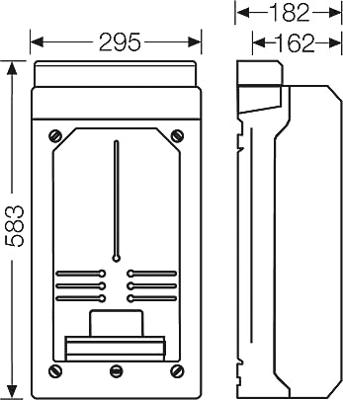 Hensel KV 9339 6100101 Behuizing 295 x 583 x 182 Kunststof 1 stuk(s) Hensel KV 9339 6100101 Behuizing 295 x 583 x 182 Kunststof 1 stuk(s)