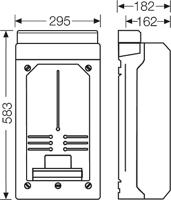 Hensel KV 9339 6100101 Behuizing 295 x 583 x 182 Kunststof 1 stuk(s) - thumbnail