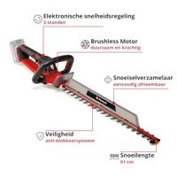 Einhell Professional Power X-Change GP-CH 18/61 Li BL-Solo Accu-heggenschaar Accu Softgriff 18 V Li-ion 67 mm - thumbnail