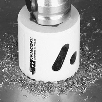 Mandrex Elektricien set TCT+ Bi-metaal SpeedXcut M42 35mm tot 83mm zesk.11 + verzinkring, 13-delig