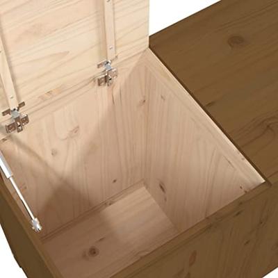Wasmand 88,5x44x66 cm massief grenenhout honingbruin Wasmand 88,5x44x66 cm massief grenenhout honingbruin