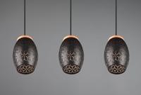 Trio Zwart goude hanglampBidar 3-lichts - R31573080 - thumbnail