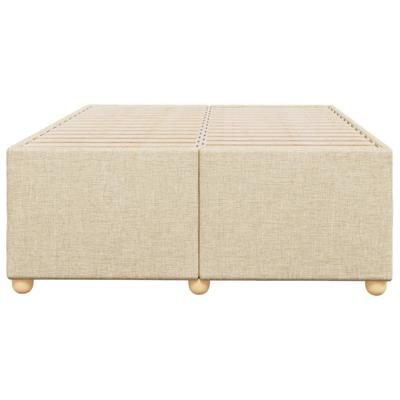 Bedframe zonder matras 120x190 cm stof crèmekleurig