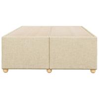 Bedframe zonder matras 120x190 cm stof crèmekleurig - thumbnail