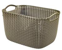 Curver Knit wasmand 8 l Rechthoekig Kunststof Bruin - thumbnail