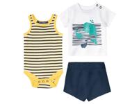 lupilu Baby zomerkleding (Wit/geel/donkerblauw, 50/56) - thumbnail