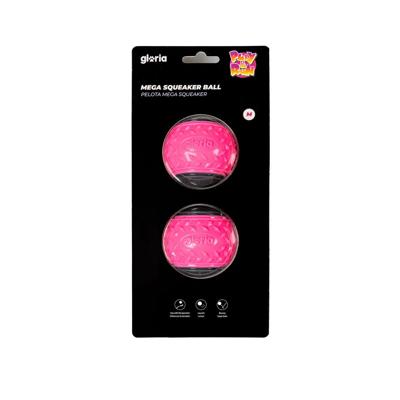 Huisdierenbal Gloria PLAY AND RUN Roze TPR M 6,35 cm 2 Stuks