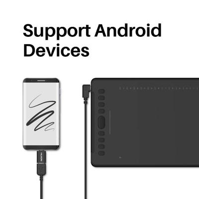 HUION H1161 grafische tablet 5080 lpi 279,4 x 174,6 mm USB Zwart