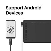 HUION H1161 grafische tablet 5080 lpi 279,4 x 174,6 mm USB Zwart - thumbnail