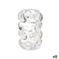 Kaarshouder Microbolletjes Transparant Kristal 8,4 x 12,5 x 8,4 cm (12 Stuks) - thumbnail