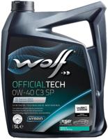 Wolf motorolie "officialtech c3 sp". motoroil 0w40 5l off.tech c3 sp - thumbnail